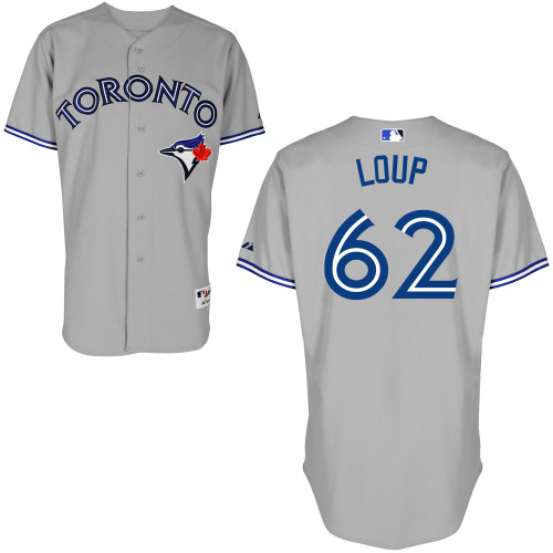 Aaron Loup #62 mlb Jersey-Toronto Blue Jays Women's Authentic Road Gray Cool Base Baseball Jersey